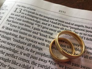 Bible with rings